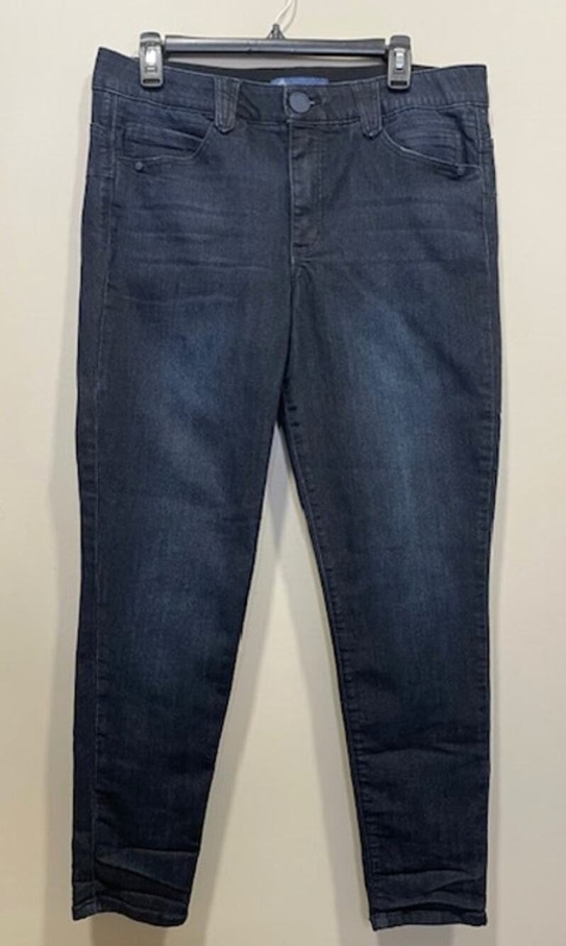 Democracy Jeans Ab Solution Women's 14 Dark Wash Blue Stretch Skinny Jeans